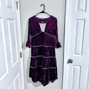 Speechless Purple Velvet Dress